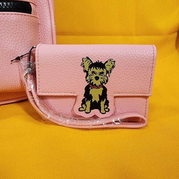 Marc Tetro 3 Piece Set Yorkshire Terrier Mini Backpack Wallet Cardholder NEW main image 11